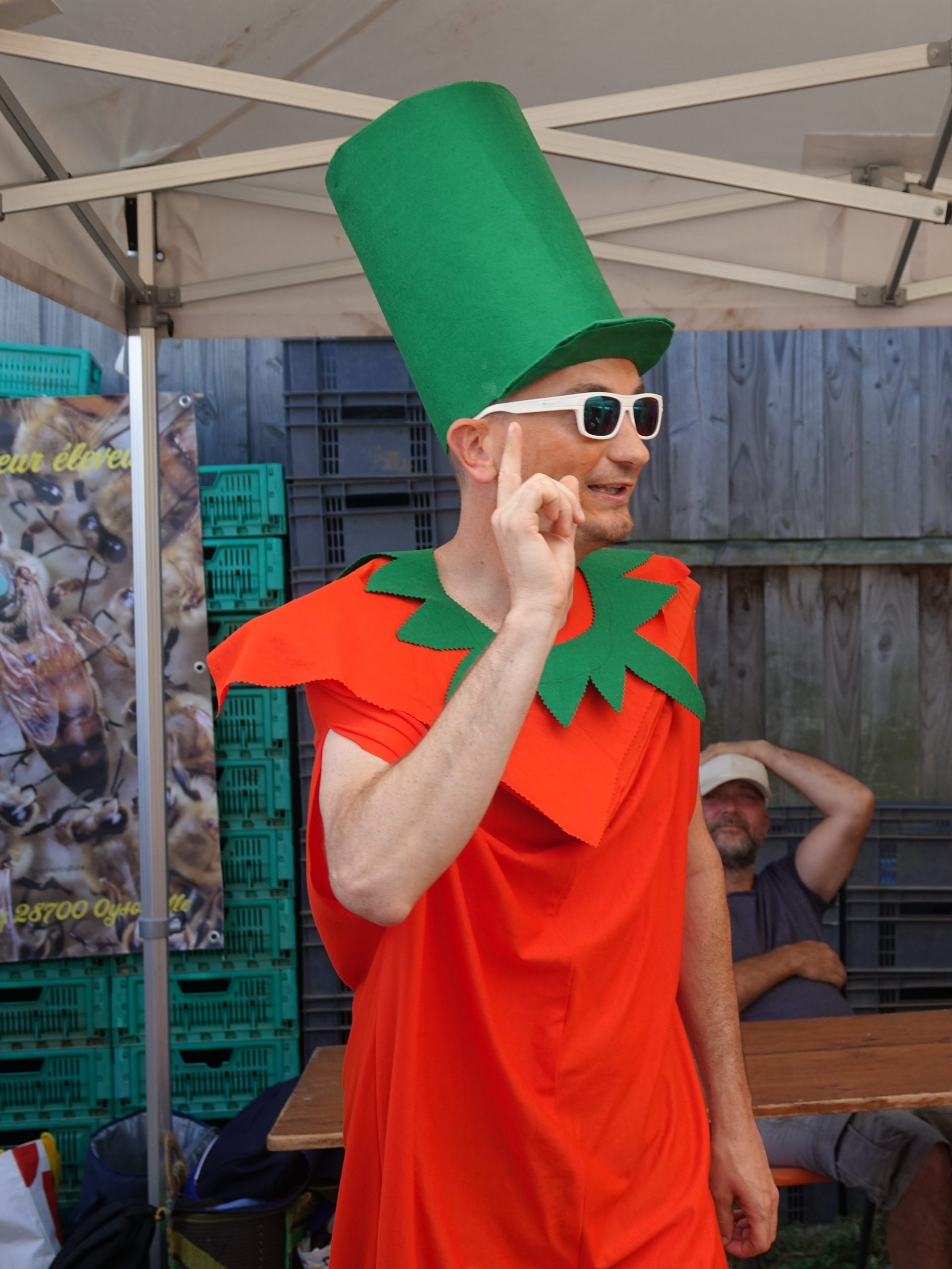 Carotte carrée, carotte de supermarché, animation fête de la ferme Sapousse 2023
