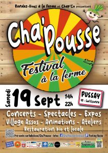 flyer cha'pouss festival 2026 à Pussay (91)